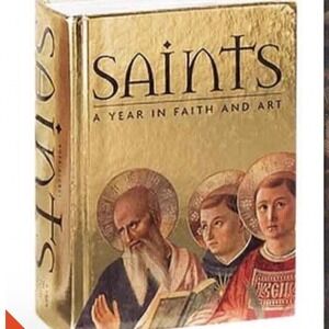 Saints A Year in Faith and Art Rosa Giorgi Abrams Illustrated Gold Book 2006